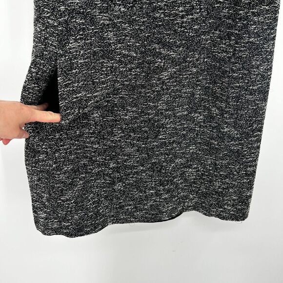SLATE & WILLOW Gray White Skinny Tie Tweed Sleeveless Shift Mini Dress Size 8 - Picture 7 of 9